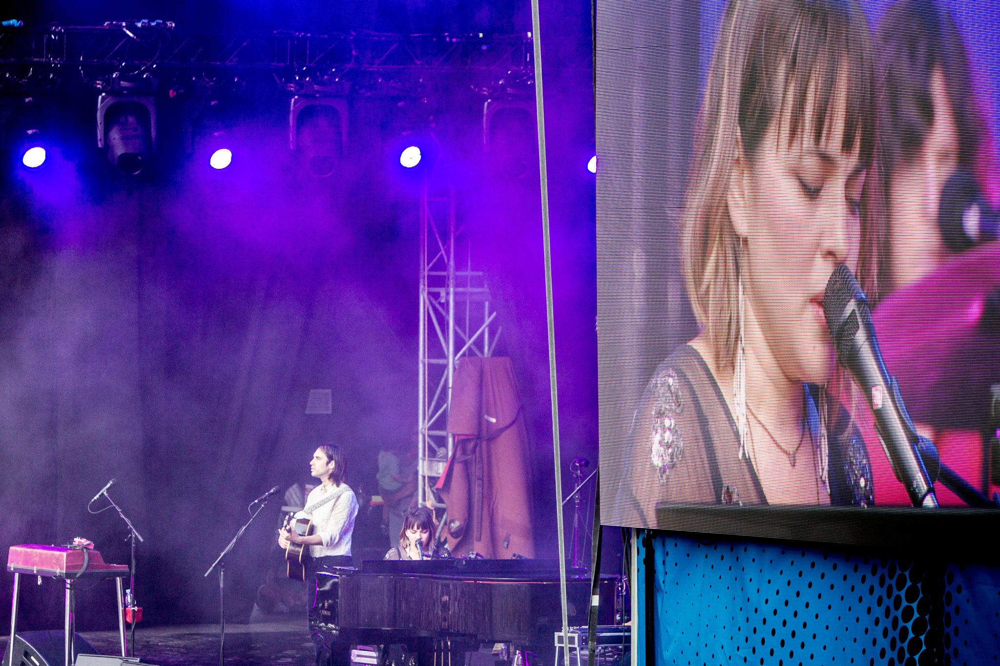 Nine time Grammy award winner Norah Jones performs at the Schlossplatz during the Stuttgart Jazz Open